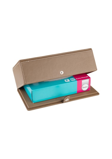 2k Suni Deri Peçetelik Mendil Kutusu 13 24 6 Cm. Vizon Diğer