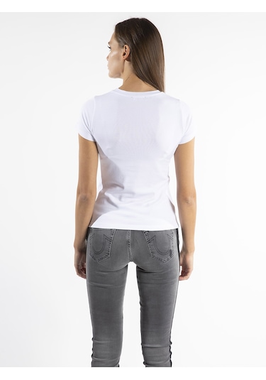 ROBERTO CAVALLI  Kadın T'shirt RRC5379L Beyaz