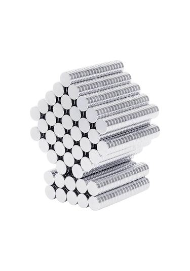 Koodmax 10 Adet 8x10mm Yuvarlak Güçlü Neodyum Mıknatıs - Neodim Magnet Çap 8mm , Kalınlık 10mm