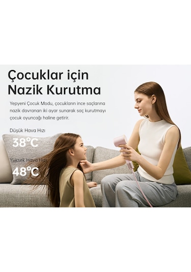 Laifen Mini Saç Kurutma Makinesi - Pembe
