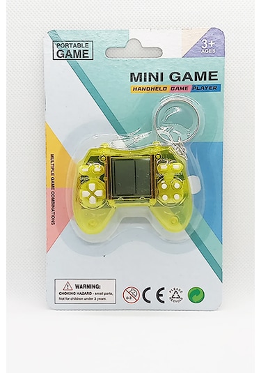 Mini Tetris Konsol Oyunu Anahtarlık Sarı