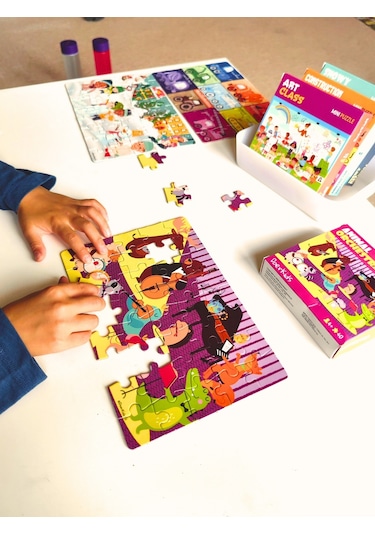 Doerkids Hayvan Orkestrası Mini Puzzle 40 Parça 4 Yaş
