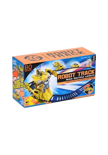 Robot Track Raylı Pilli Robota Dönüşen Araba