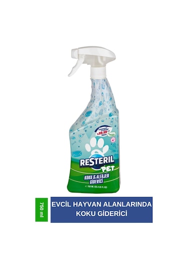 Resteril Parfümsüz Kedi Kumu Tuvaleti Koku  Sprey 750 ML