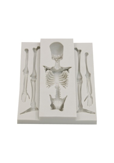 Gatherco Kafatası İskeleti Çikolata Silikon Kalıpları 3d İskelet Kemik Silikon Kalıp Şeker Kurabiye Yapımı İçin Kendin Yap Pişirme