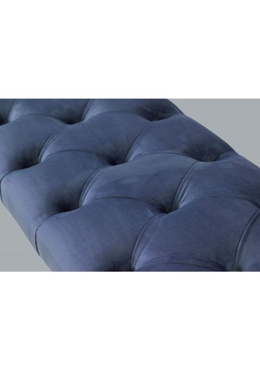 Mavi Chester Model Babyface Kumaş Bench&koltuk&tabure&pofuduk Yatak Odası Takımı Ucu&önü Puff