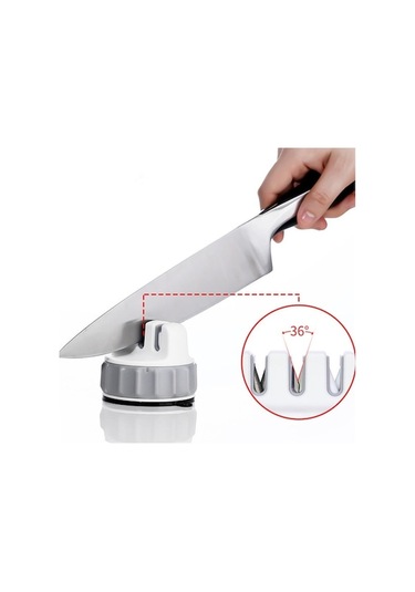 Pazly Pratik Mutfak Vantuz Bıçak Bileyici - Ev Bıçak Bileme Aracı - 36 Altın Açılı Bıçak Açıcı - Güvenli Ve Dayanıklı