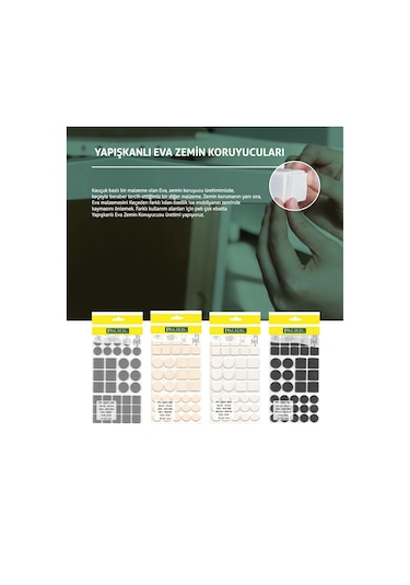 Pacıfıc Bej Yapışkanlı Karma Eva 20x20, 25x25 - Ø 20mm,ø 25mm