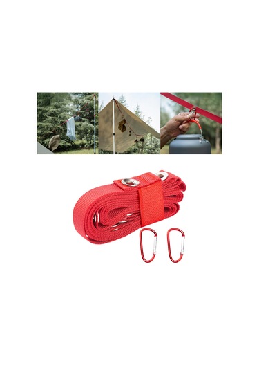 Homyl Çadır Uzatma Kemeri Taşınabilir Gölgelik Kırmızı Kırmızı