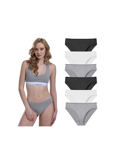 Likralı 6'lı Kutu Premium Slip Külot Laura G-006 A Resimdeki Renk