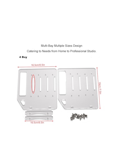 Mufunye Özelleştirilebilir 4-10 Yuvalı Akrilik Sabit Disk Konseyi, Hızlı Kurulum Ve Gelişmiş Soğutma İçin İdeal.