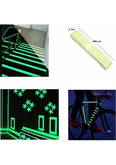 3b Trend Karanlıkta Işık Veren Fosforlu Şerit Bant 3 Metre