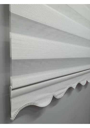 Bbb Mikro Pliseli Stor Zebra Perde Beyaz Mz483