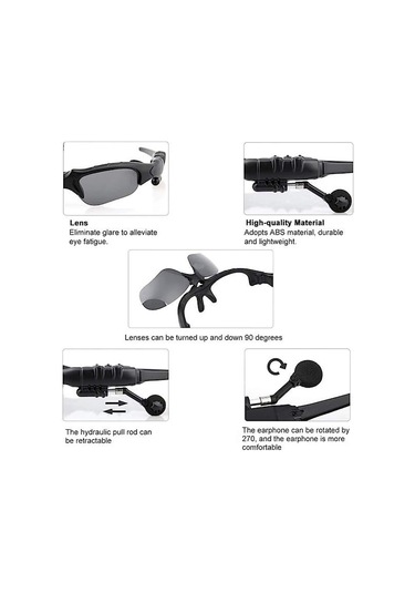 Maiyame "domary Akıllı Polarize Güneş Gözlüğü: Bluetooth Kulaklık, Müzik Ve Mikrofonlu Kablosuz Ses Kontrolü"