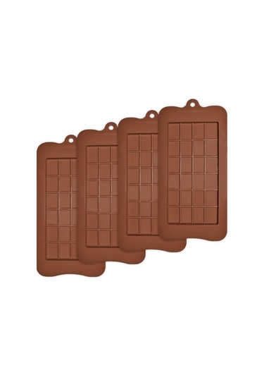 Şekerleme, Dondurma Ve Pişirme İçin 4'lü Yapışmaz Silikon Çikolata Kalıbı Diğer