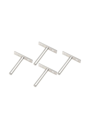 Pcs T-şekilli Yüzen Raf Braketleri Gizli Kör Raf Destekleri Duvar Ofisi Dekoru İçin