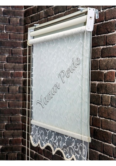 24 Desen Seçenekli Çift Mekanızmalı Tül Stor Perde