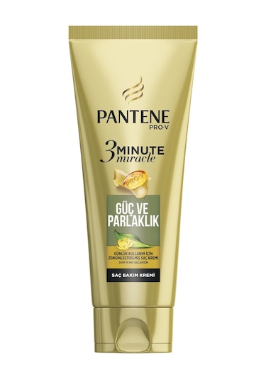Pantene 3 Minute Miracle Güç ve Parlaklık Saç Bakım Kremi 200 ML
