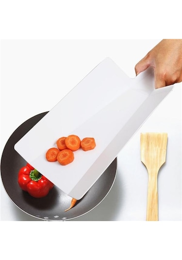 Yeşil Yaratıcı Katlanabilir Çok Fonksiyonlu Çevre Dostu Küflenmez Kürek Şekilli Kesme Tahtası Seti