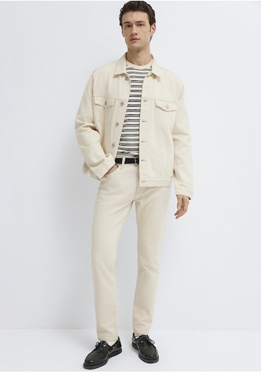 Mavi - Ray Classic Ekru Jean Ceket 0110273-a1707