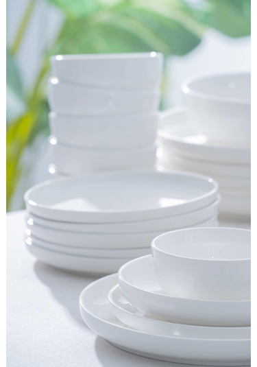 Diona 6 Kişilik 27 Parça Yemek Takımı Beyaz