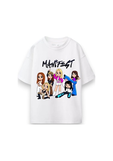 Seabubbles Manifest Kız Çocuk Tişört St10162 Beyaz