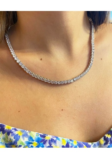 Kadın Su Yolu Model Gümüş Kolye