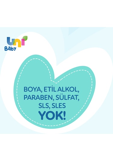 Uni Baby Bebek Saç ve Vücut Şampuanı 3 x 900 ML