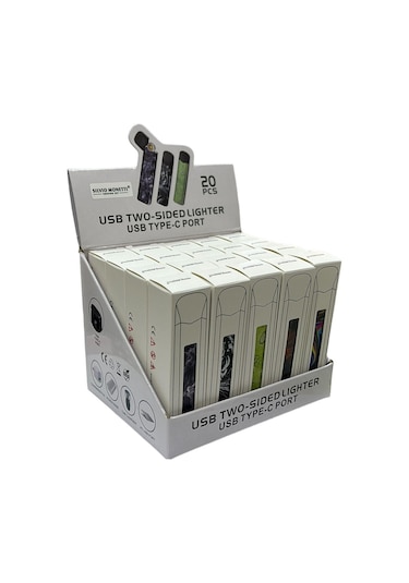 Slim Kırmızı Siyah Desenli Şarjlı Çakmak 109493