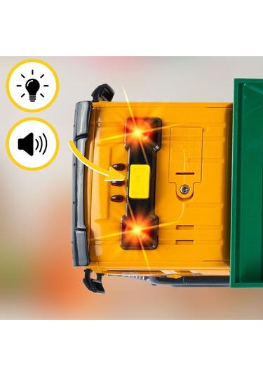 Sesli Işıklı Pilli Damperli Oyuncak Harfiyat Kamyonu