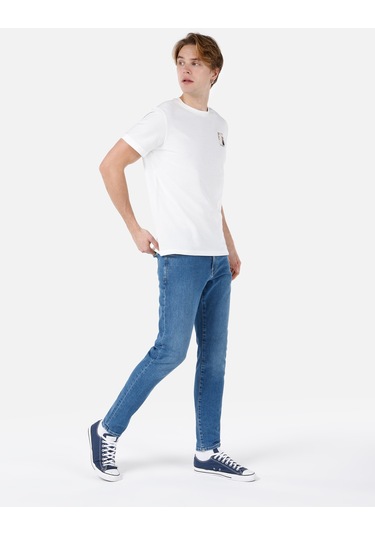 Colins 041 Danny Dar Kesim Düşük Bel Düz Paça Mavi Jean Erkek Pantolon Cl1068872 DENİM