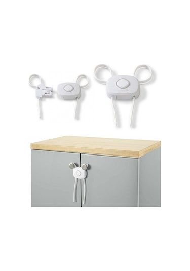 Safety 1St Bebek Güvenlik Esnek Dolap Kilidi Ayarlanabilir Pd005 Çok Renkli