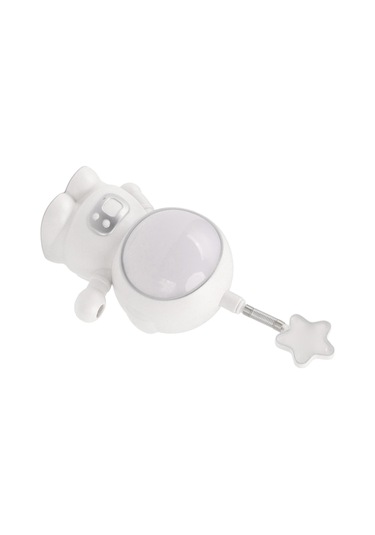 Astronot Gece Lambası 3w 5v Led Lamba Usb Şarjlı Kalemtıraş Ev Dekorasyonu Beyaz Beyaz