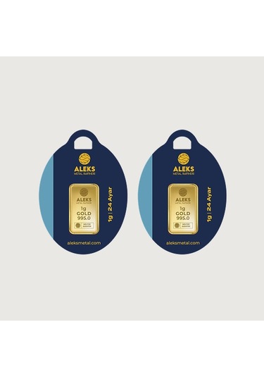 Agakulche 24 Ayar 2 Adet 1 Gr 995 Amr Külçe Altın