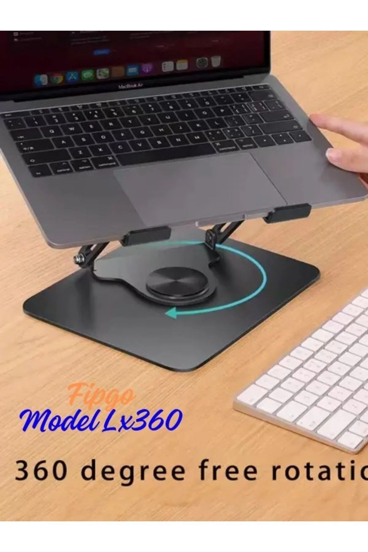 Model Lx360 Ayarlanabilir Katlanabilir 360 Derece Dönenmetal Notebook Laptop Yükseltici Stand