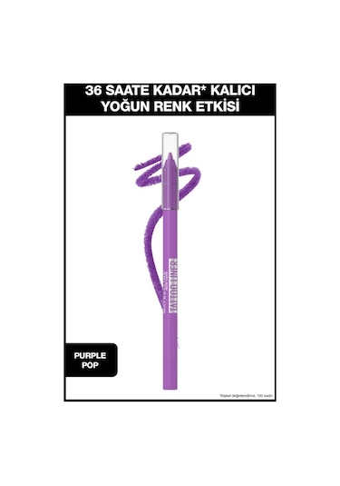 Maybelline New York Tattoo Liner Jel Göz Kalemi Purple Pop