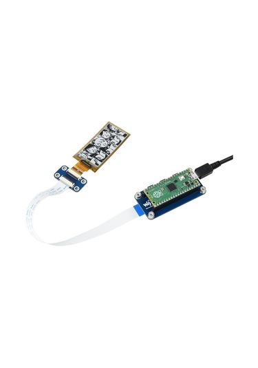 Waveshare 2.13 İnç 212 X 104 Piksel Siyah/beyaz Esnek E-kağıt E-mürekkep Ekran Modülü Raspberry Pi Pico İçin, Spı Arayüzü