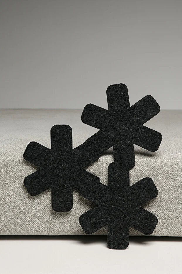 Tava, Tencere Ve Borcam Koruyucu Çizdirmez Keçe 3'lü Set - Mutfak Gereçlerinizi Güvende Tutun Siyah