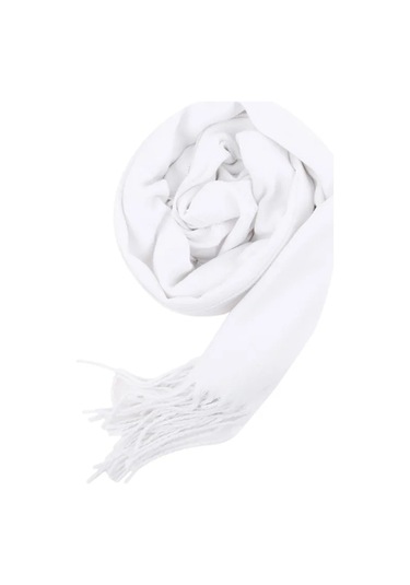 Bigsweety 33x174 Cm Taklit Kaşmir Şal - Erkek Ve Kadın İçin Kışlık Kalın Püsküllü Eşarp46 Cm Black