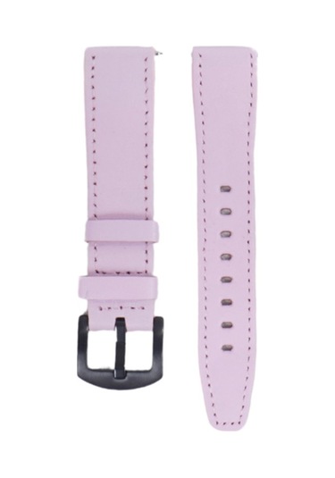 Fro Lw38-43 20 Mm Hakiki Deri Düz Pembe Kordon Siyah Toka