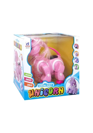 Sesli Işıklı Danseden Pilli Robot Unicorn 8212