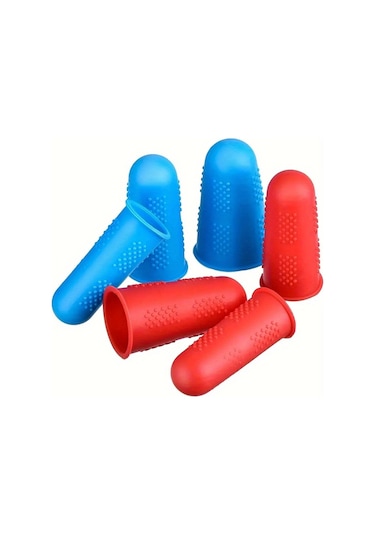 3 Parça Set Isıya Dayanıklı Silikon Parmak Koruyucuları - Kırmızı