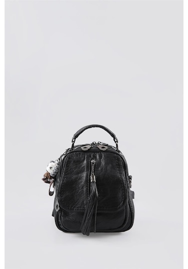 Ççs 17544 Kadın Omuz Ve Sırt Çantası Siyah