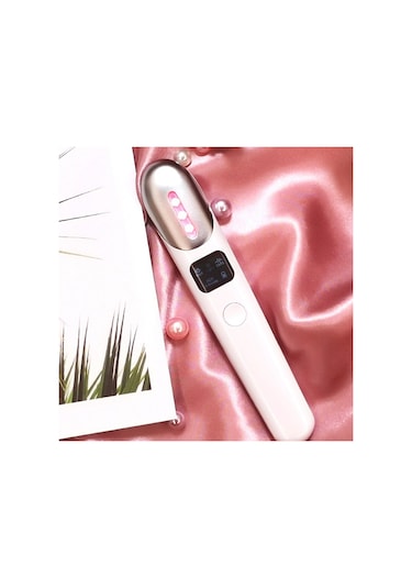 Beyaz Göz Yüz Elektrikli Sonic Titreşim Masaj Aleti Koyu Halkalar Şişlik Kırışıklık Kaldırma Anti-aging Led Güzellik Makinesi Beyaz