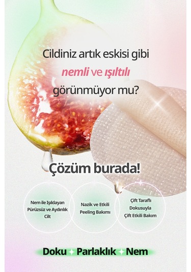 İncir Asidi İçeren Cilt Bakım Pedi 25 Adet Goodal Fig Acid Peptide Glow Skin Booster Pad