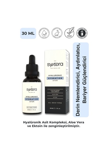 Synora Derin Nemlendirici Aydınlatıcı ve Bariyer Güçlendirici Hyaluronik Asit Serum 30 ML