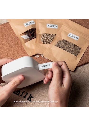 Dofolink Q30 Yazıcı İçin Aımo Dcp1430-210 Suya Dayanıklı Etiketler, 14mmx30mm Beyaz, 210 Adet/rulman 1 Rulo