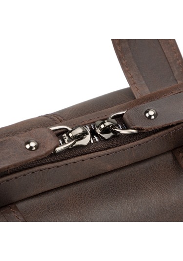 Apollo 13-14 İnç Deri Laptop Çantası Tn03 Kahve Kahverengi