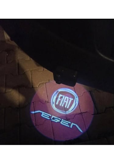 Fiat Egea Araçlarına Kapı Altı Logo Mesafe Sensörlü Yeni Nesil Pilli 2 Adet