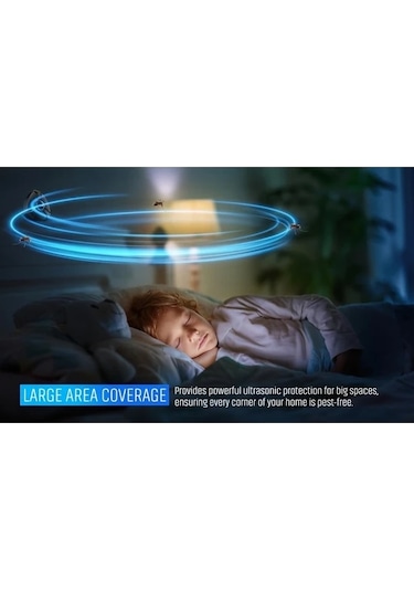 Chuangyinshop Ojımo 2025 Ses Dalgası Teknolojili Elektrikli Haşere Kovucu - Beyaz 1 Paket İç Mekan Böcek Fare Karınca İlacı